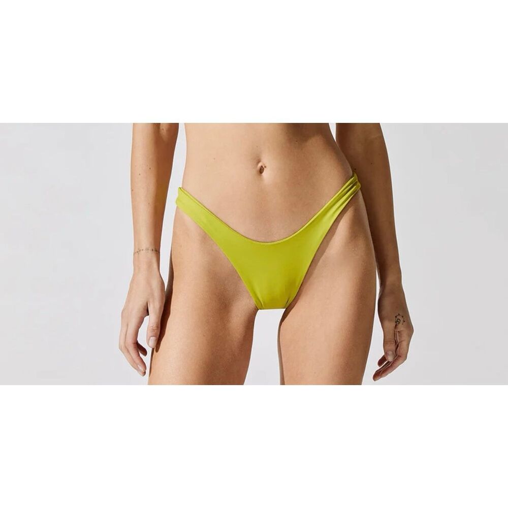 Dos Gardenias Carbon38 Falcon Bikini Bottoms Sz 2/Small Moss NWT